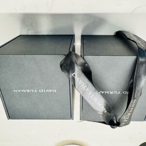 David Yurman Charcoal Gift Boxes with Ribbon